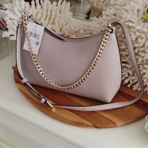 Kate Spade Light Pink Shoulder Bag with Gold Chain